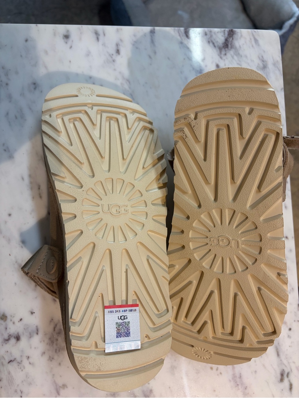 UGG women’s Tan Slip-On Shoes with Adjustable Strap - Picture 6 of 6